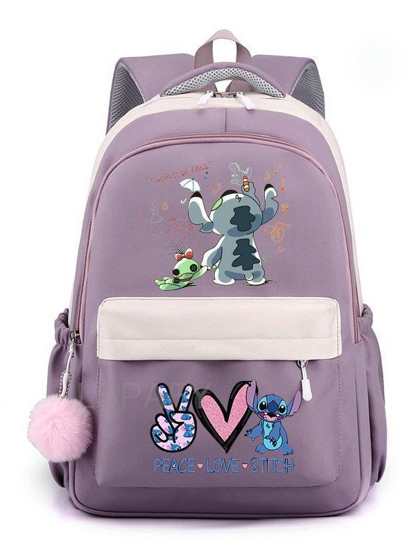 Mochila Escolar Infantil con Dibujos Animados de Nylon Ultraligera y Resistente al Desgaste para Escuela image 3