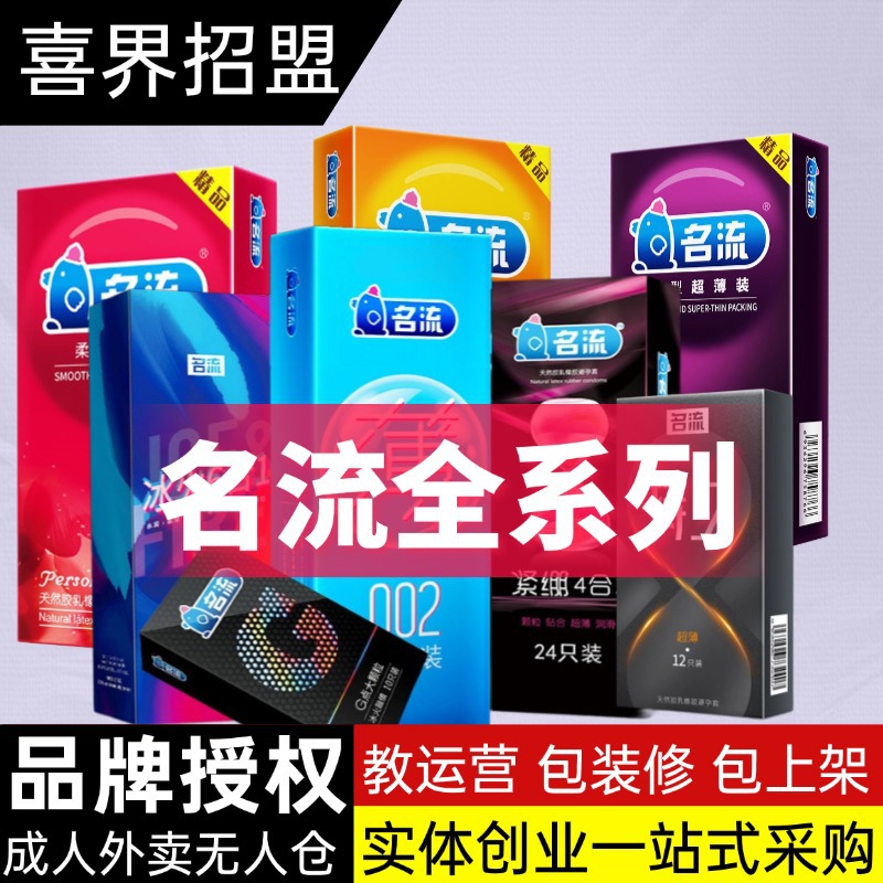 名流安全套001超薄避孕套成人情趣用品3只装美团货源无人仓玻尿酸
