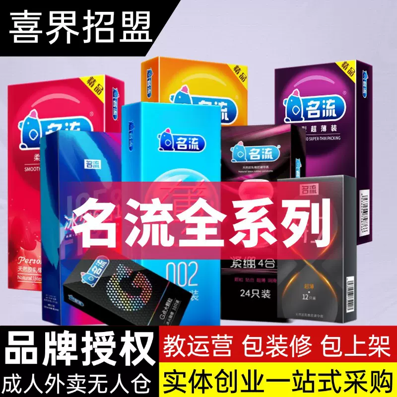 名流安全套001超薄避孕套成人情趣用品3只装美团货源无人仓玻尿酸