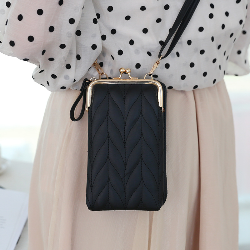 Monedero Elegante y Moderno, Nuevo Modelo de Verano Transfronterizo, Moda Coreana, Retro, Fresco, Bolso Bandolera para Teléfono Estilo Chanel