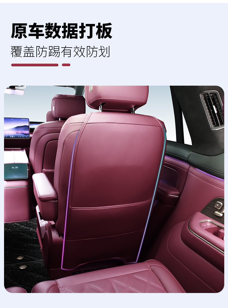 Suitable for 26 Models of Nio Es8 Three-Row Seat Protective Pads, Backrest Anti-Kick and Anti-Dirt Pads, Car Interior Decoration Accessories