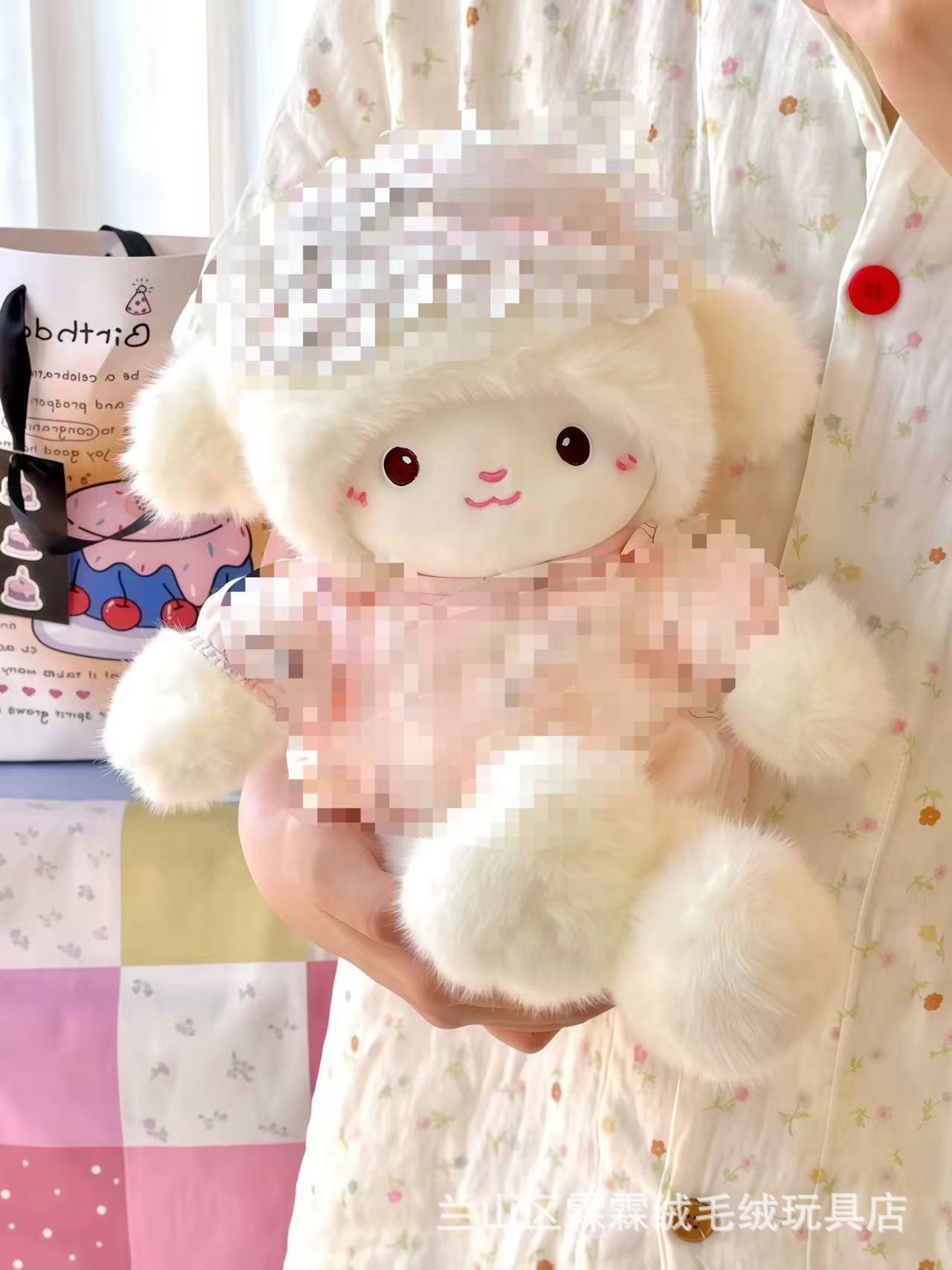 Popular fluffy little sheep plush toy, running lamb doll, children's sleeping pillow, gift toy