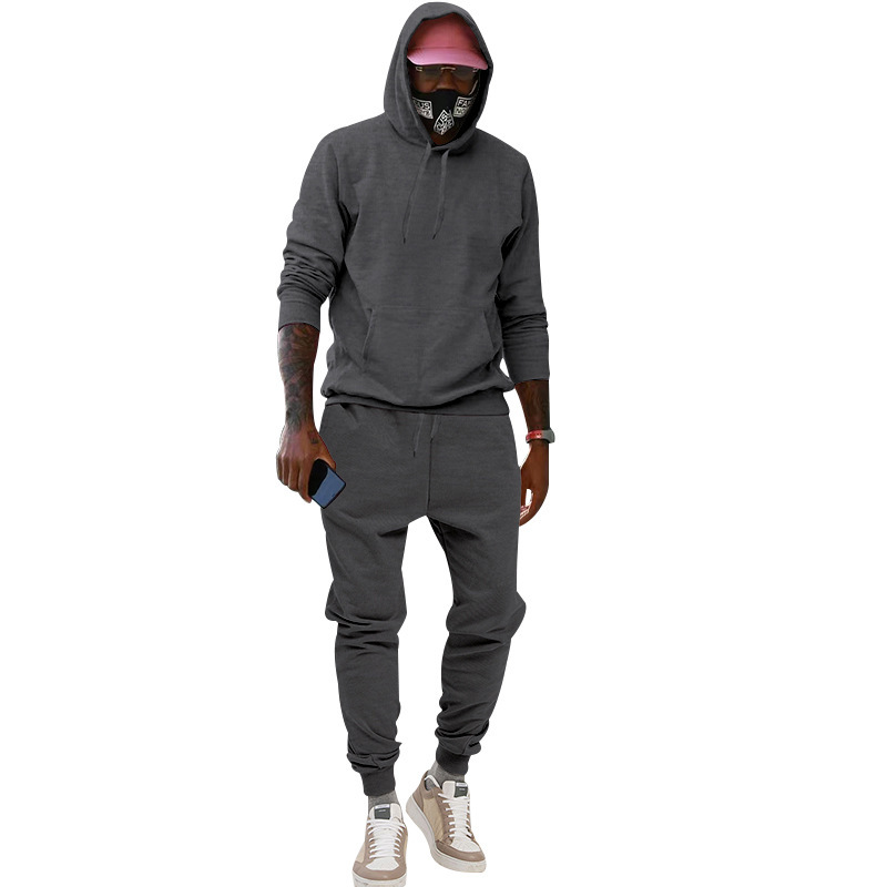 2023 Kapuzen-Plüsch-Hoodie Sport- und Freizeit-Sportbekleidung Zweiteiliges Set für Herren-Sets_voghion.com