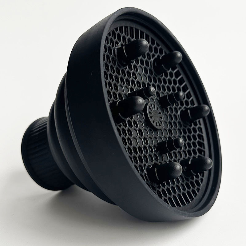 블랙 실리콘 윈드 후드