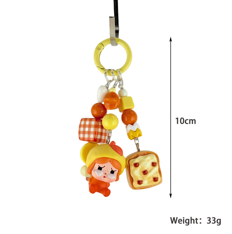 本物の POPMART かわいいラブ布泣き赤ちゃんトレンディな携帯電話チェーン キーホルダー ペンダント|undefined