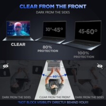 15.6" Privacy Filter Screen Protector, Anti-Spy/Glare Film