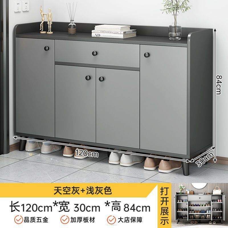 鞋柜家用门口室内新款2025爆款入户储物柜靠墙玄关柜一体收纳鞋架|undefined