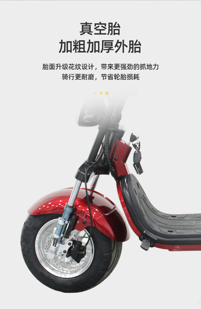 Cross-Border Manufacturer Brazil Russia Model New Lithium Battery Harley Electric Vehicle Two-Wheeled Adult Electric Motorcycle 60V20A