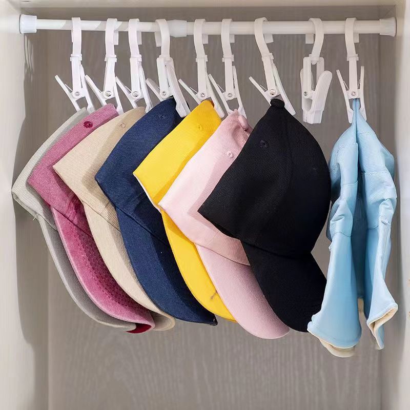 Multifunctional plastic clip store coat hat clip rotating hook curtain storage clip household glove clip socks clip wholesale