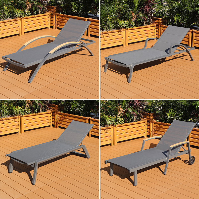 Outdoor Beach Leisure Lounge Bed Garden Waterproof Vacation Homestay Hotel Inn Seaside Pool Outdoor Lounge Chair