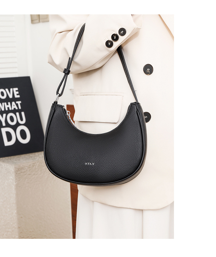 Borsa a tracolla da donna alla moda Borsa da donna popolare in morbida pelle di alta qualità retrò 2024 Nuovo stile semplice design di nicchia Borsa da donna popolare_voghion.com