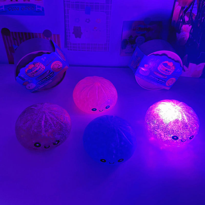 Cute and Aesthetically Pleasing Glowing Lego-Style Bun Stress Relief Toy with Creative Steamer Design, Funny Stress-Relief Toy Cute and Aesthetically Pleasing Glowing Lego-Style Bun Stress Relief Toy with Creative Steamer Design, Funny Stress-Relief Toy