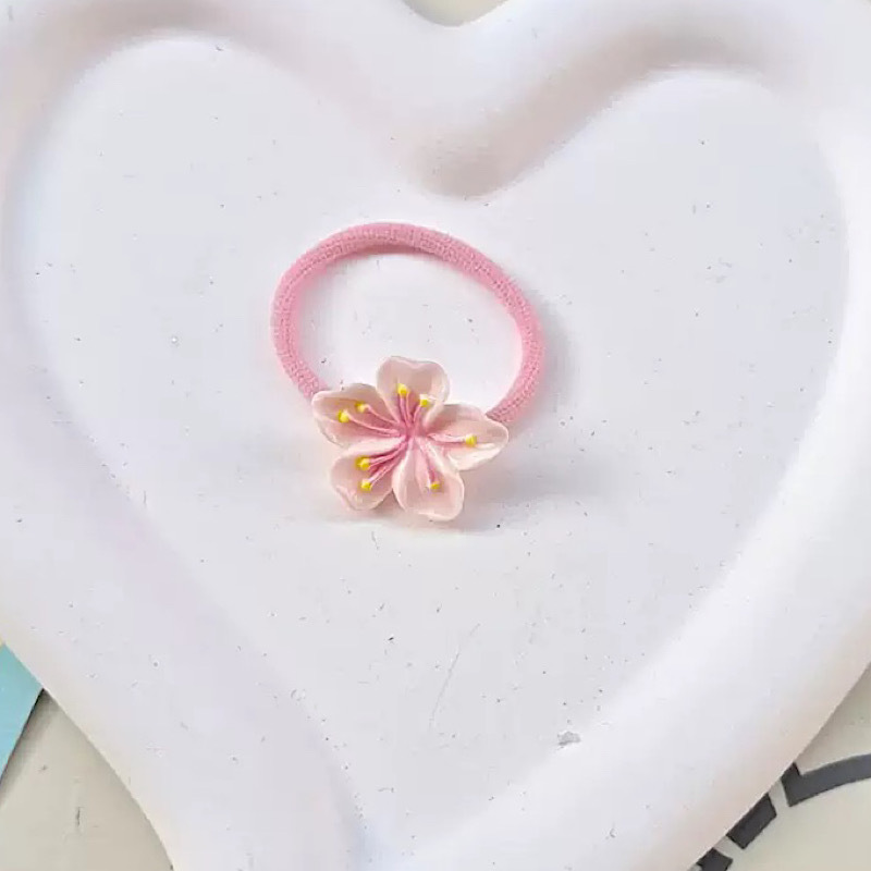 작은 벚꽃 고무줄 1개 [종이 카드 없음]