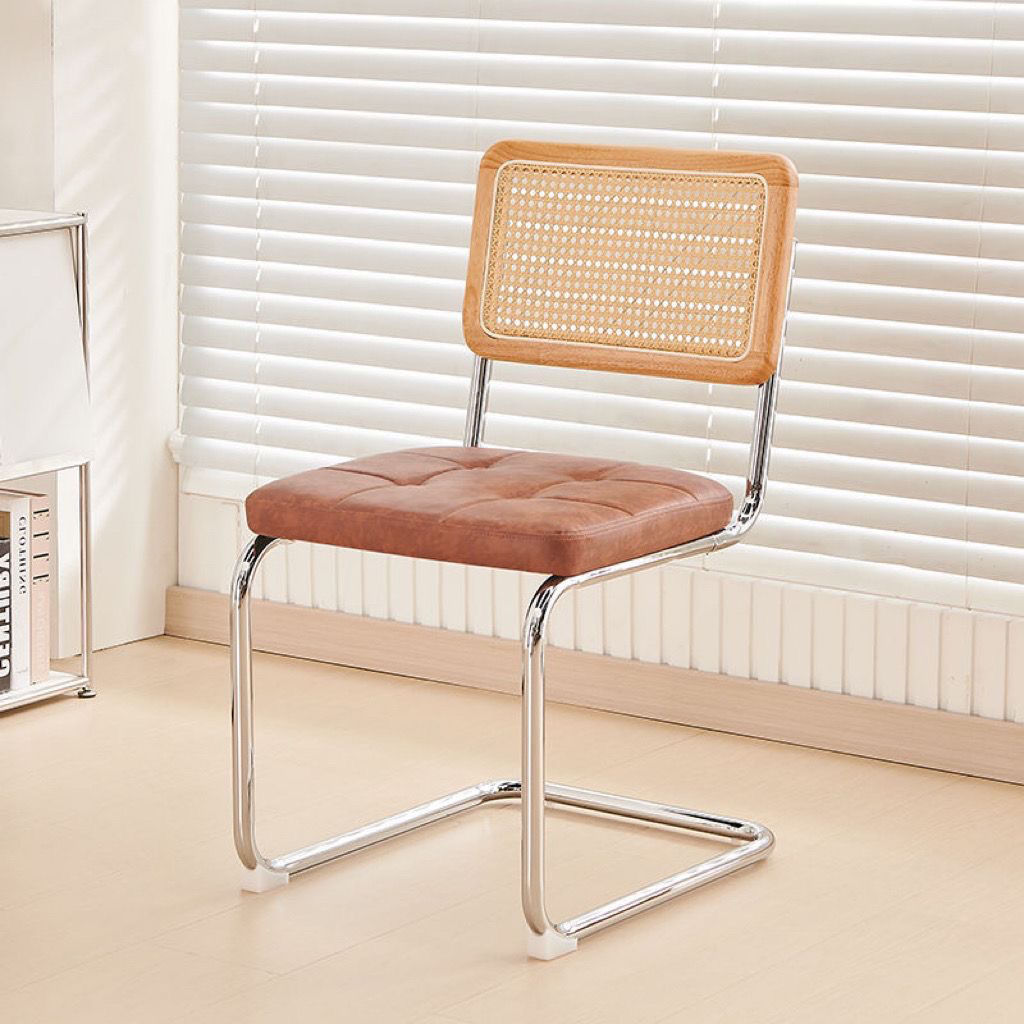 Silla de arco de ratana nórdica inswind silla de comedor casera sillón silla de computadora red silla antigua silla Vasily