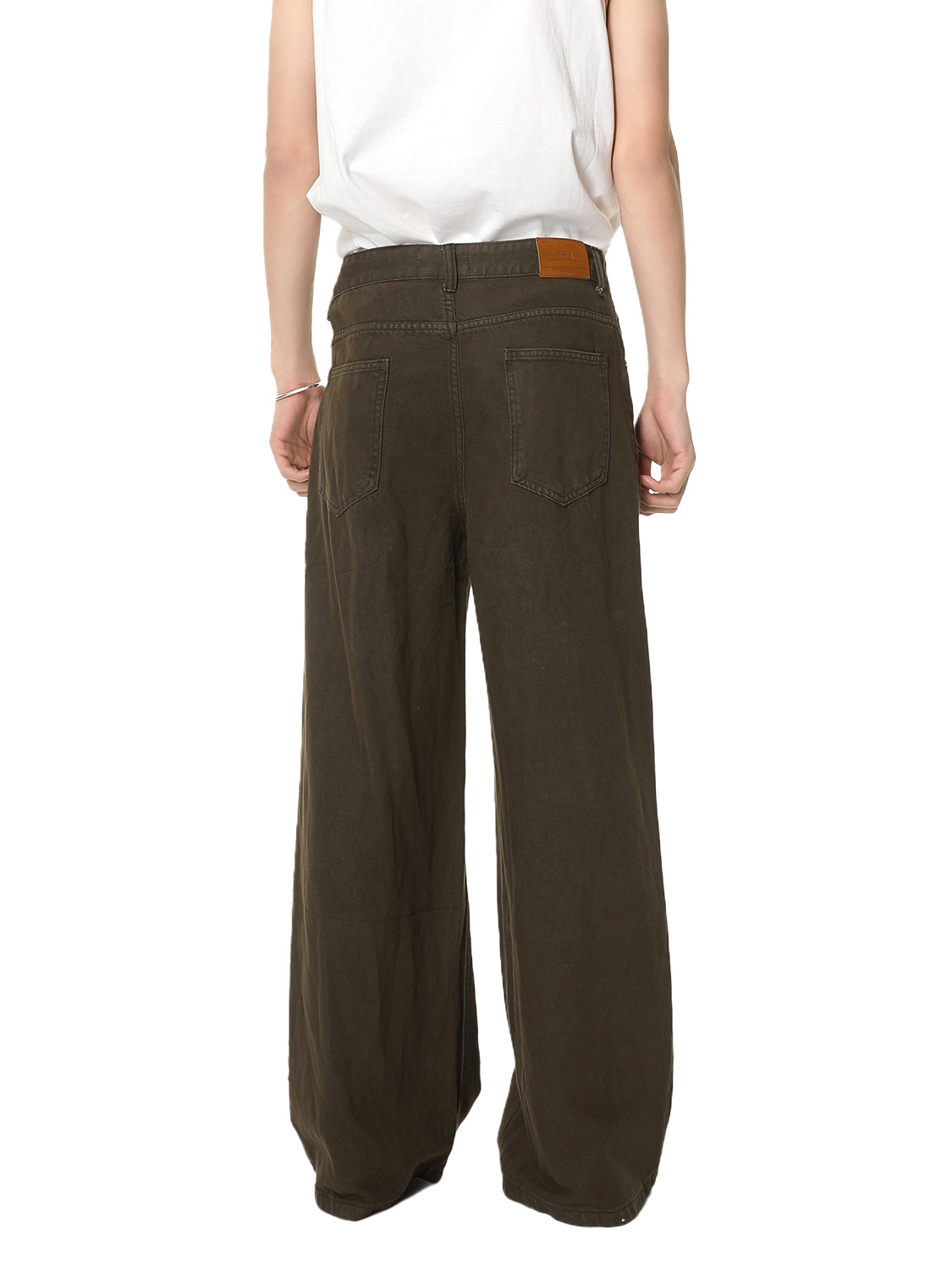 MTLCLOTHES Hombres| Coreano Cleanfit simple estilo de algodón de cintura media clásico versátil jeans recto