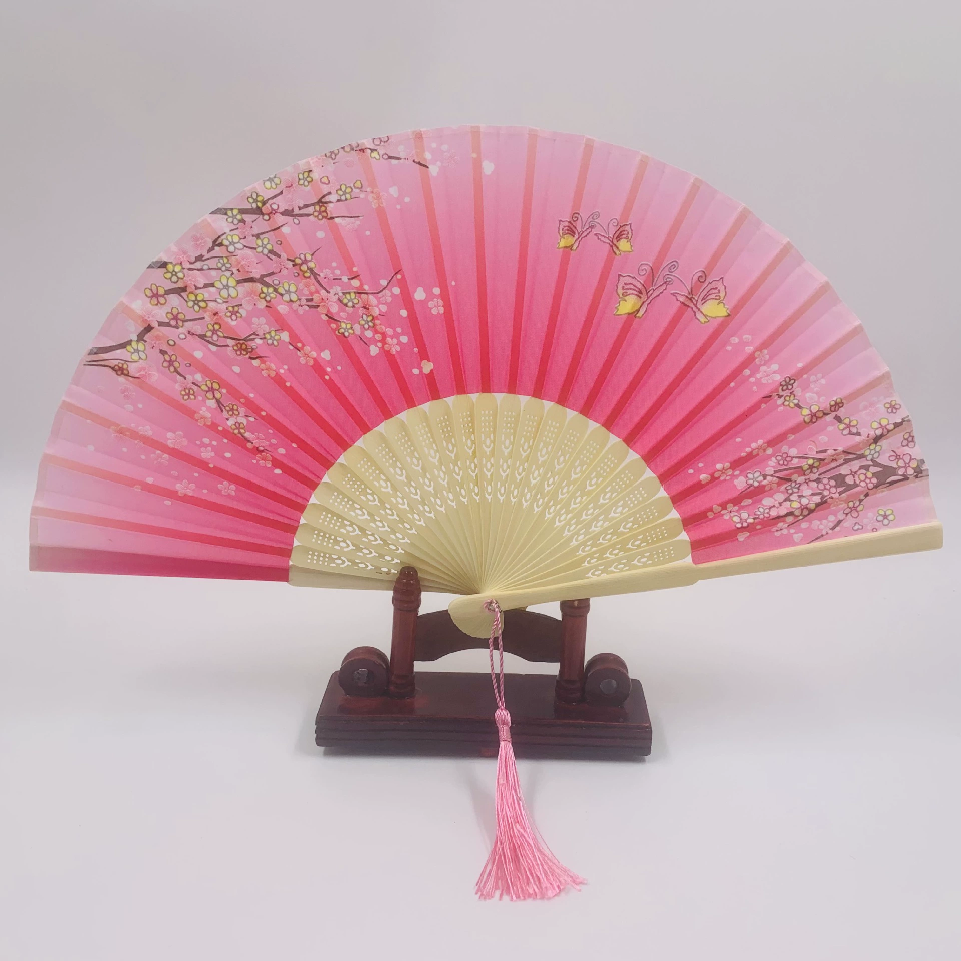 Folding Hand Fan Hanfu Style, Silk-screen Print, High-definition Patterns, Fine Workmanship
