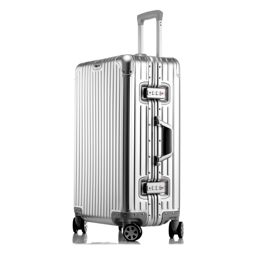 Los fabricantes suministran maleta de aleación de aluminio de magnesio de metal para hombres y mujeres 20/24/26/29-inch trolley case contraseña equipaje