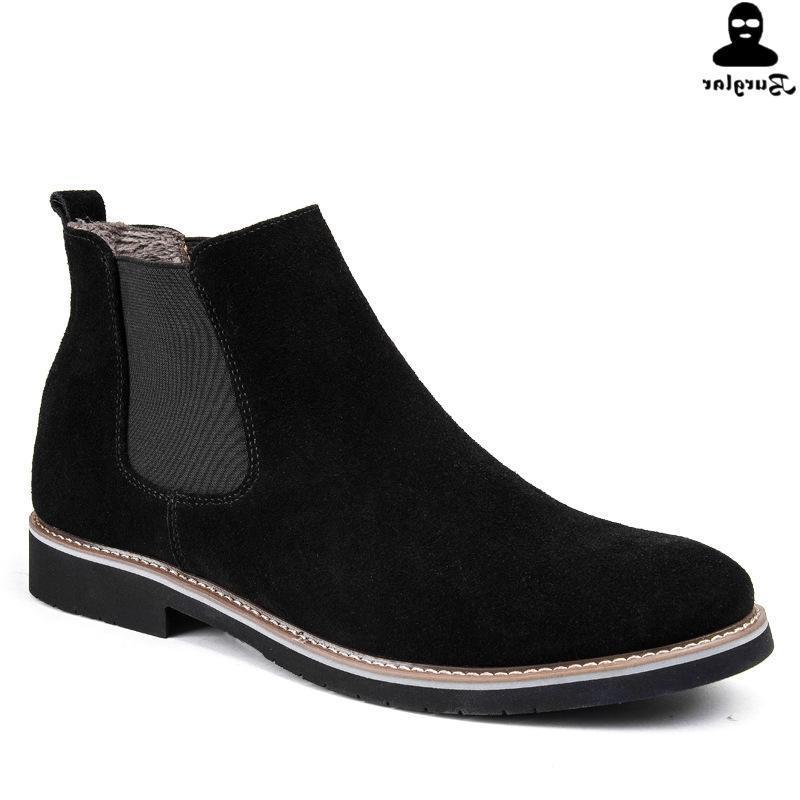 Chelsea Boot Men Martin Leather Ankle Bo...