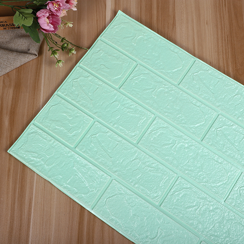 3D 3D pegatina de pared papel pintado autoadhesivo al por mayor imitación ladrillo patrón Fondo pared sala de estar dormitorio papel pintado espuma pegatina a prueba de humedad