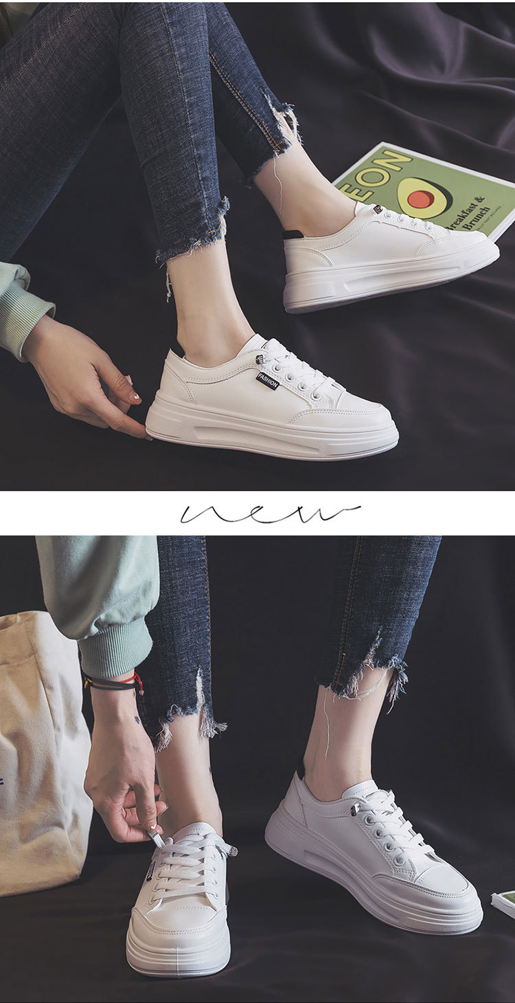 Women's Casual Solid Color Round Toe Skate Shoes display picture 2