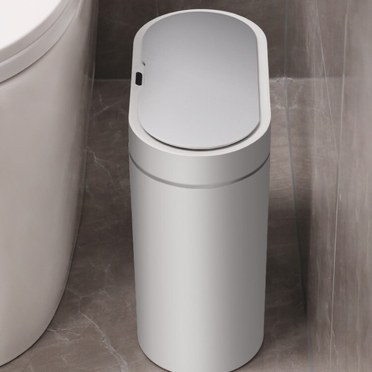Jie'An Hui Smart Sensor Trash Can Toilet Paper Bin Narrow Gap with Lid Electric Narrow Gap Household Odor-Proof