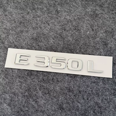 Car logo: rear badge, E/C-Class - e350l-silver