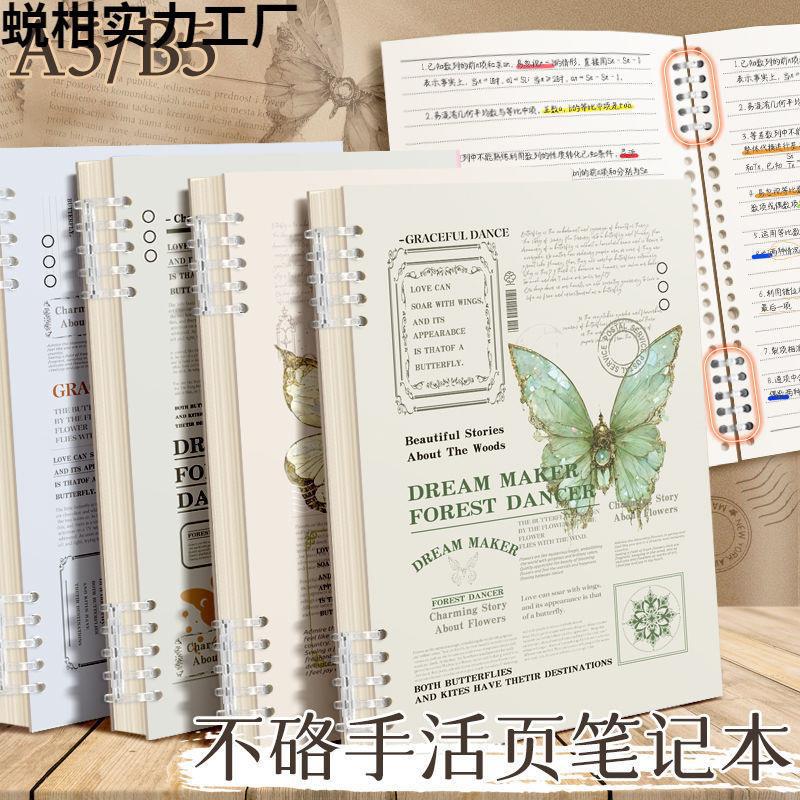 Minimalist Aesthetic Thick Retro Student Notebook Office Lined Journal