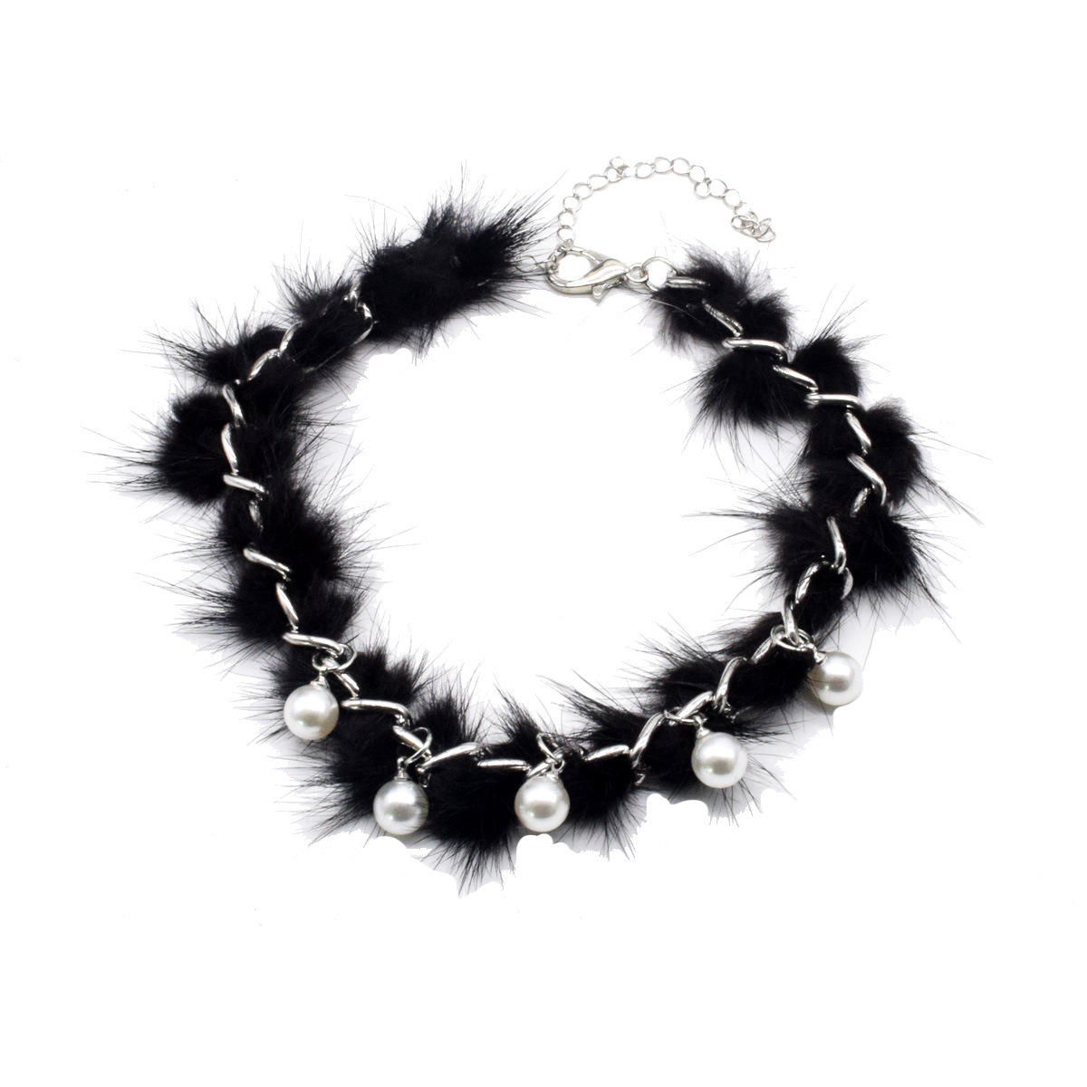 Autumn And Winter Necklace Fur Chain Stitching Necklace Niche Design Clavicle Chain display picture 4