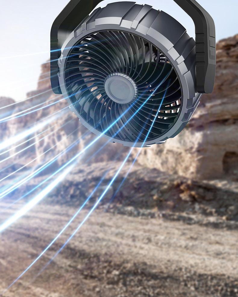Car Fan F8104 Truck Fan Cigarette Lighter Stepless Speed Control 12V24V Universal Multiple Installation Methods