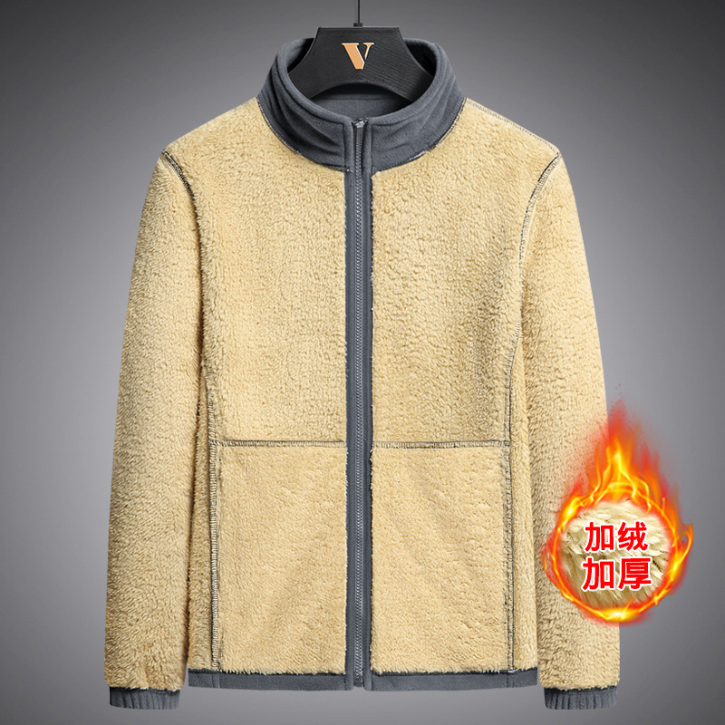Chaqueta de Forro Polar para Hombre, Otoño 24, Nueva Chaqueta Deportiva Informal de Forro Polar, Chaqueta de Forro Polar Cortavientos para Hombre, Capa Interior Superior