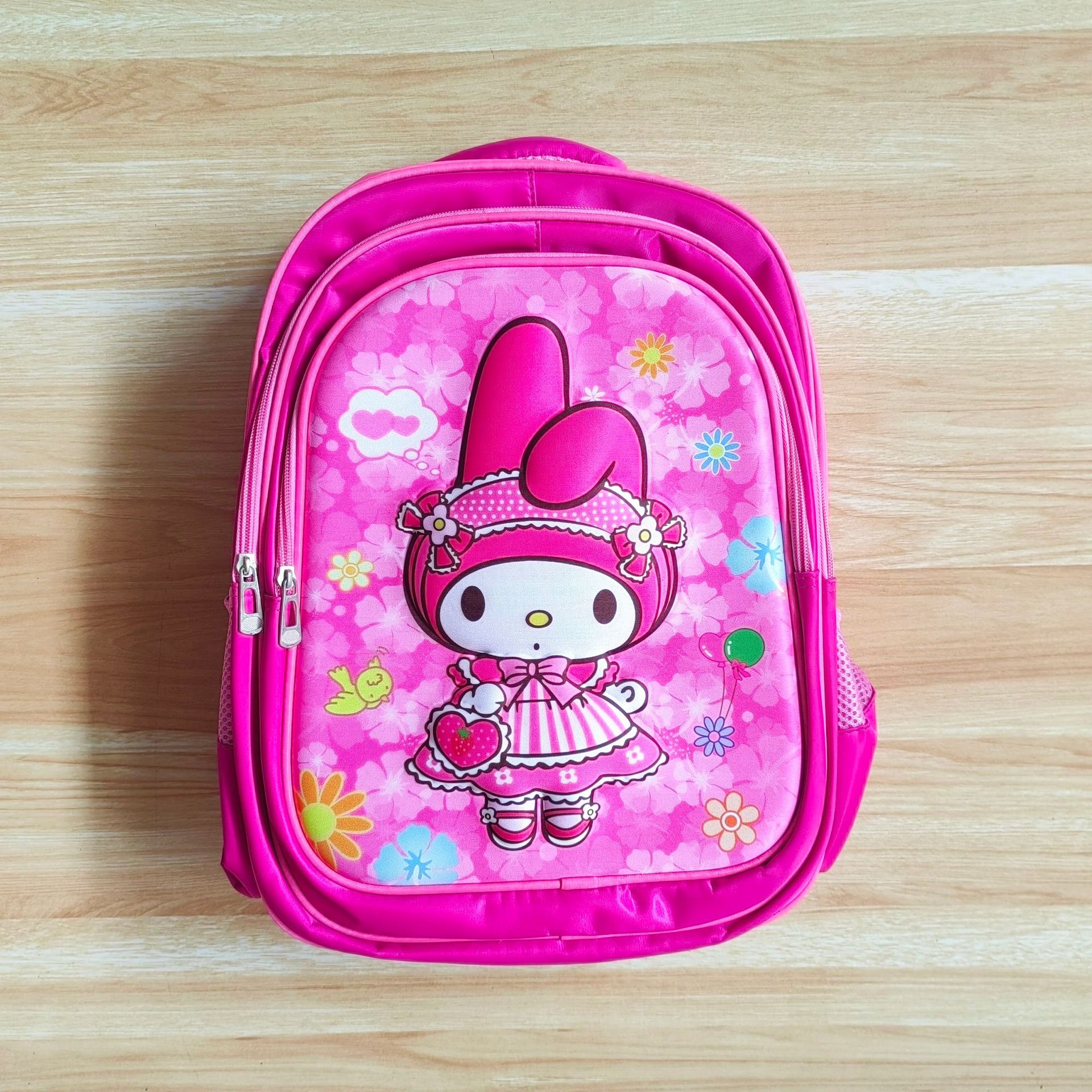 Nueva mochila escolar 3D de 16 pulgadas de gran capacidad, material de nailon, para niños y niñas de 1.º a 6.º grado.