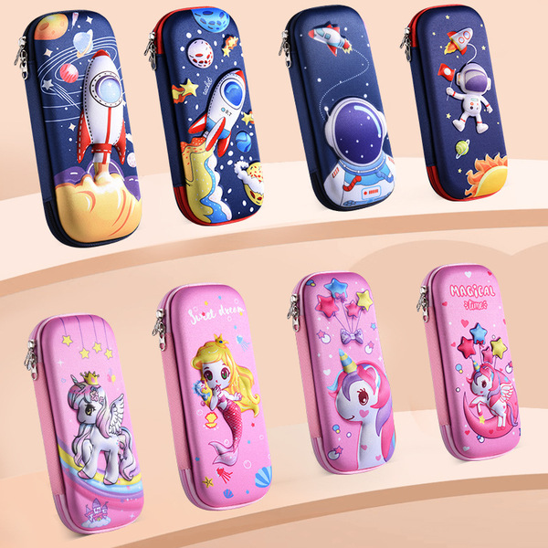 Cartoon capacious children's pencil case for students