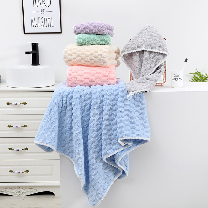 Nuevo poliéster brocado nubes toallas cuadradas bordes roscados absorción de agua lavar la cara pequeña toalla doméstica cocina baño toallas limpias