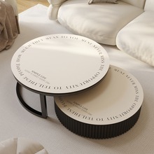 圆形PVC茶几桌布轻奢餐桌垫可擦免洗防水防油皮革耐磨防尘桌布