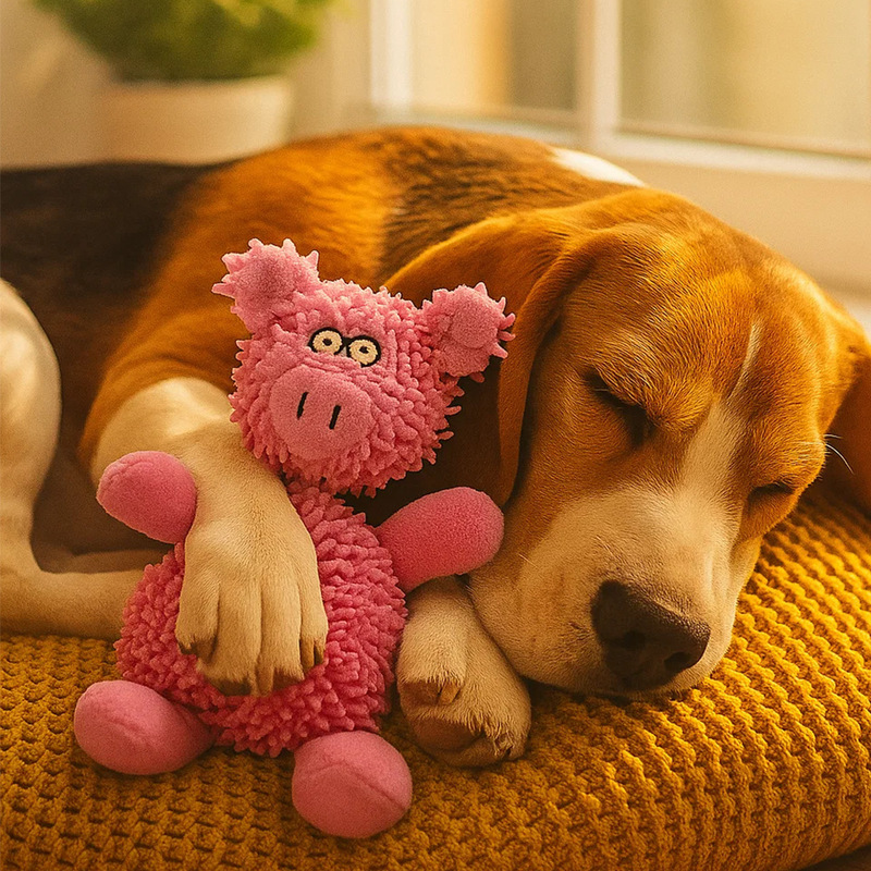 Mop Cotton Rope Dog Bite Vocalized Throwing Molar Toy Large and Small Dog Training Interactive Toy Doll