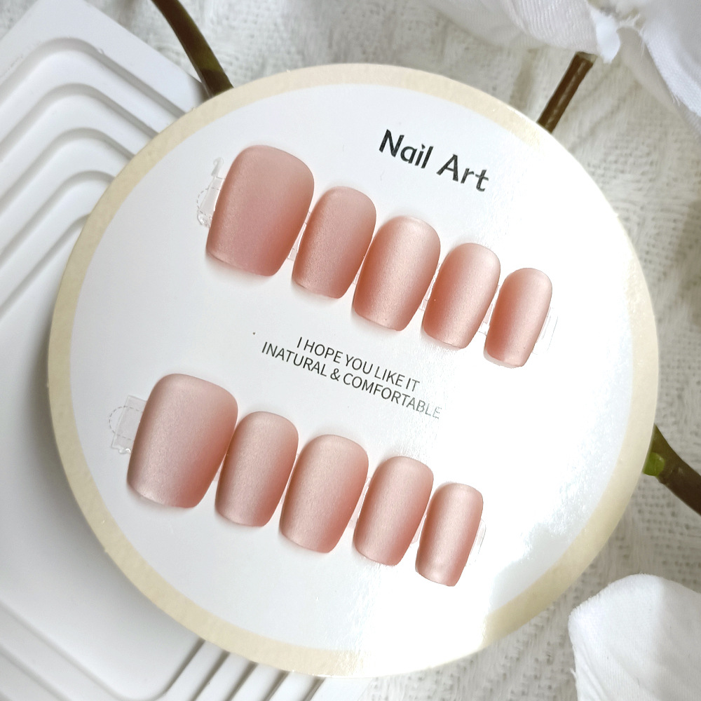 10 piezas decodificadas de color sólido tipo ballet manicuría de terciopelo hecho a mano parche de uñas mate esmaltado ojo de gato para usar uñas