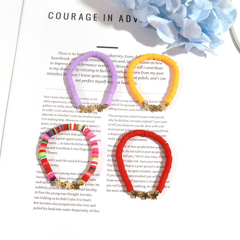 (Cross-border trading), ceramics, rainbow bracelet with letters, Amazon