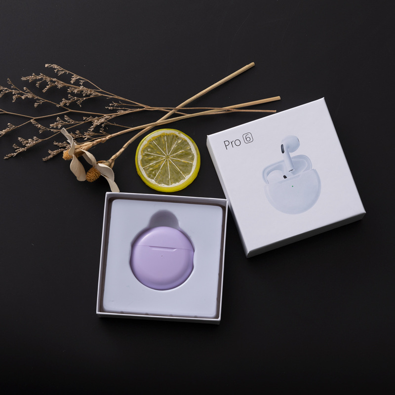 Nuevos auriculares Bluetooth Pro6 auriculares estéreo inalámbricos TWS en el oído macaron J6 auriculares Bluetooth de seis generaciones