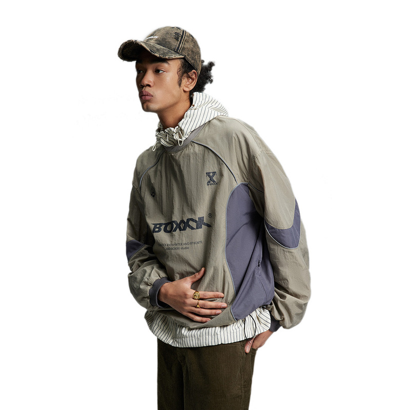 American Color-Blocked Sports Round Neck Assault Sweatshirt Men's Mountain Style Outdoor Quick-Drying Pullover Long-Sleeved Casual Top Spring & Fall American Color-Blocked Sports Round Neck Assault Sweatshirt Men's Mountain Style Outdoor Quick-Drying Pullover Long-Sleeved Casual Top Spring & Fall
