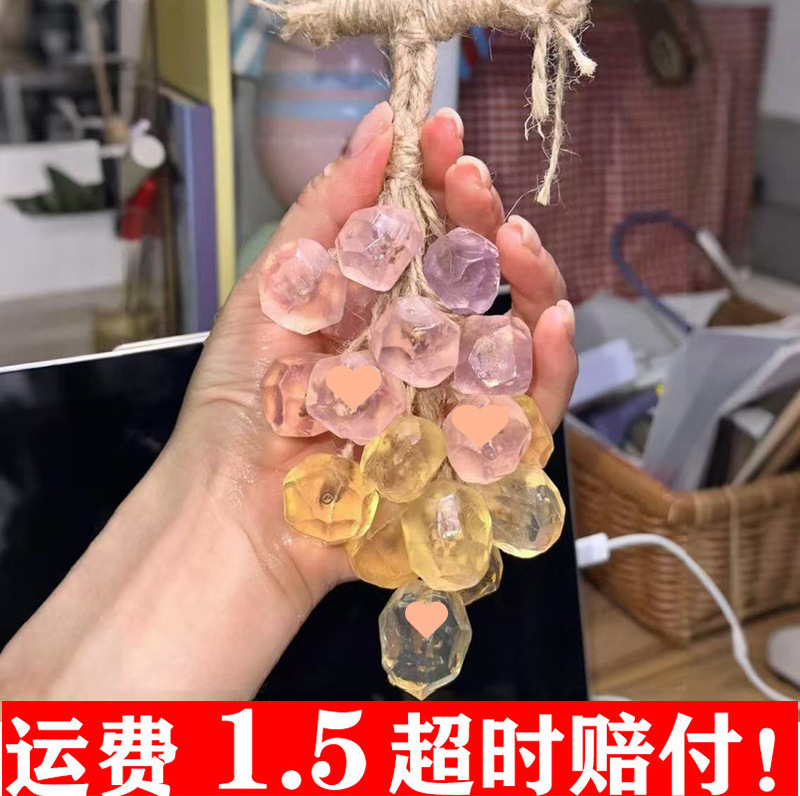 手工水晶葡萄香皂diy材料包装饰精油皂透DIY葡萄香皂礼物创意礼品|undefined