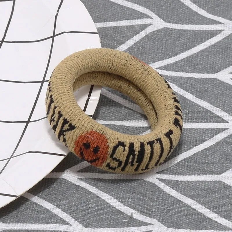 Moda nueva versión coreana de alta elasticidad sin costuras toallas anillo bola cabeza simple anillo de cabello cuerda de cabeza gruesa cuerda de cabeza grande