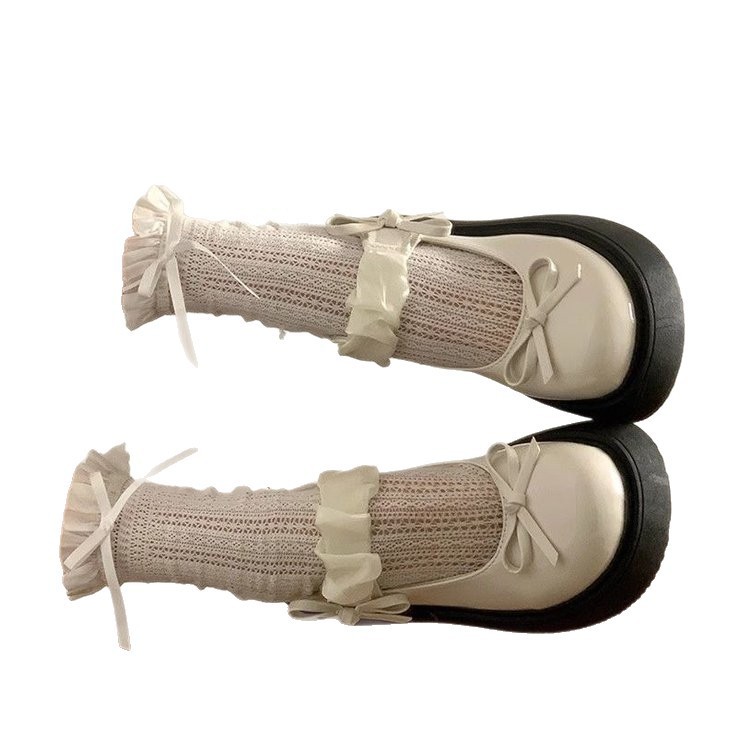 Zapatos de cuero de arco dulce y fresco para mujeres 2026 nuevos zapatos japoneses de primavera jk de fondo grueso y poco profundo estilo británico Mary Jane.