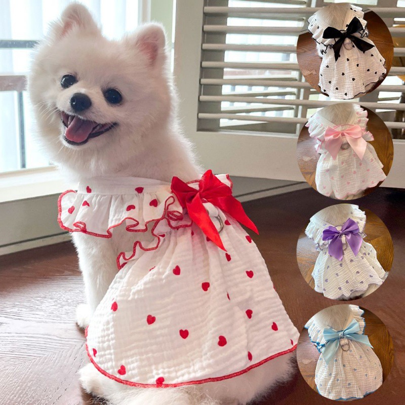 宠物连衣裙子用品衣服狗狗猫咪泰迪比熊博美布偶猫布包邮宠物睡衣