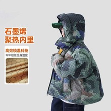 男童迷彩羽绒棉服冬装帅气中大童宽松休闲棉袄小男孩加厚保暖外套