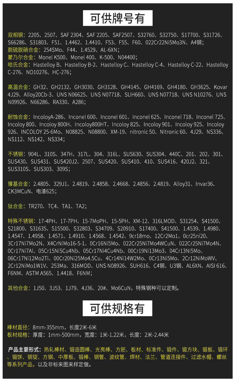 特殊钢牌号介绍