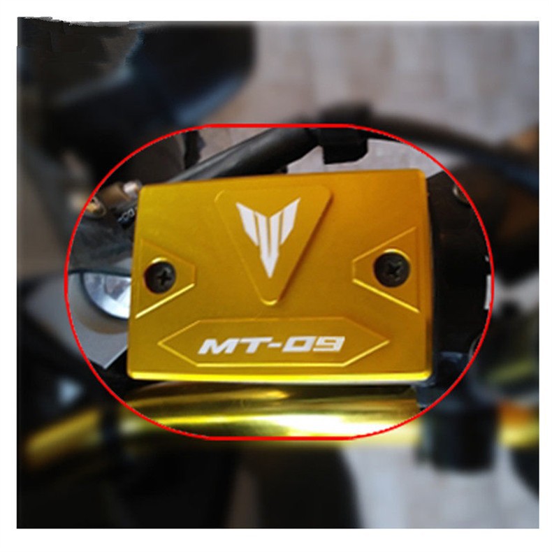 Suitable for Yamaha Mt09 Fz09 14-20 Modified Cnc Front Brake Fluid Reservoir Cap + Rear Brake Fluid Reservoir Cap