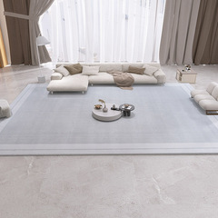 意式極簡地毯素色客廳茶几毯侘寂風現代簡約臥室滿鋪高級灰純色毯