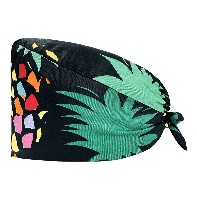 Quirófano sombrero mujer algodón quirúrgico encaje impreso enfermera sombrero nueva hebilla quimioterapia confinamiento masculino oral dental