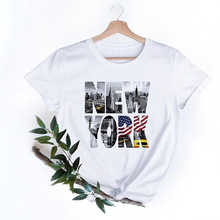 2024 Fashion Anime T Shirt Women New York City Graphic