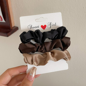 Cuerdas de cabello de alta elasticidad sin costura, anillo de cabello de cola de caballo, cuerdas de cabello de correa femenina, cuerdas de cabello de bola simple, cubierta de cuero cabelludo